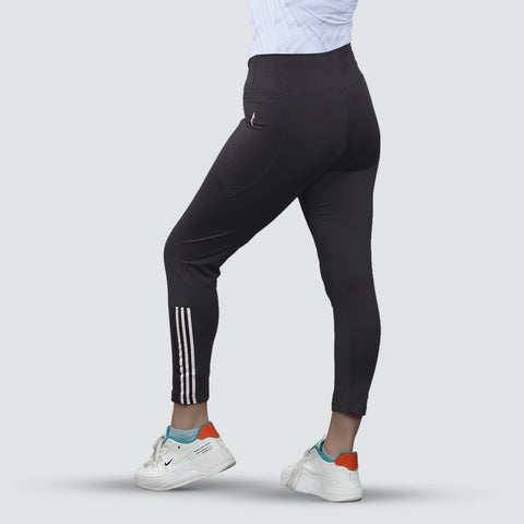 Women’s Yoga Pants, Workout Running Athletic Leggings - Grey