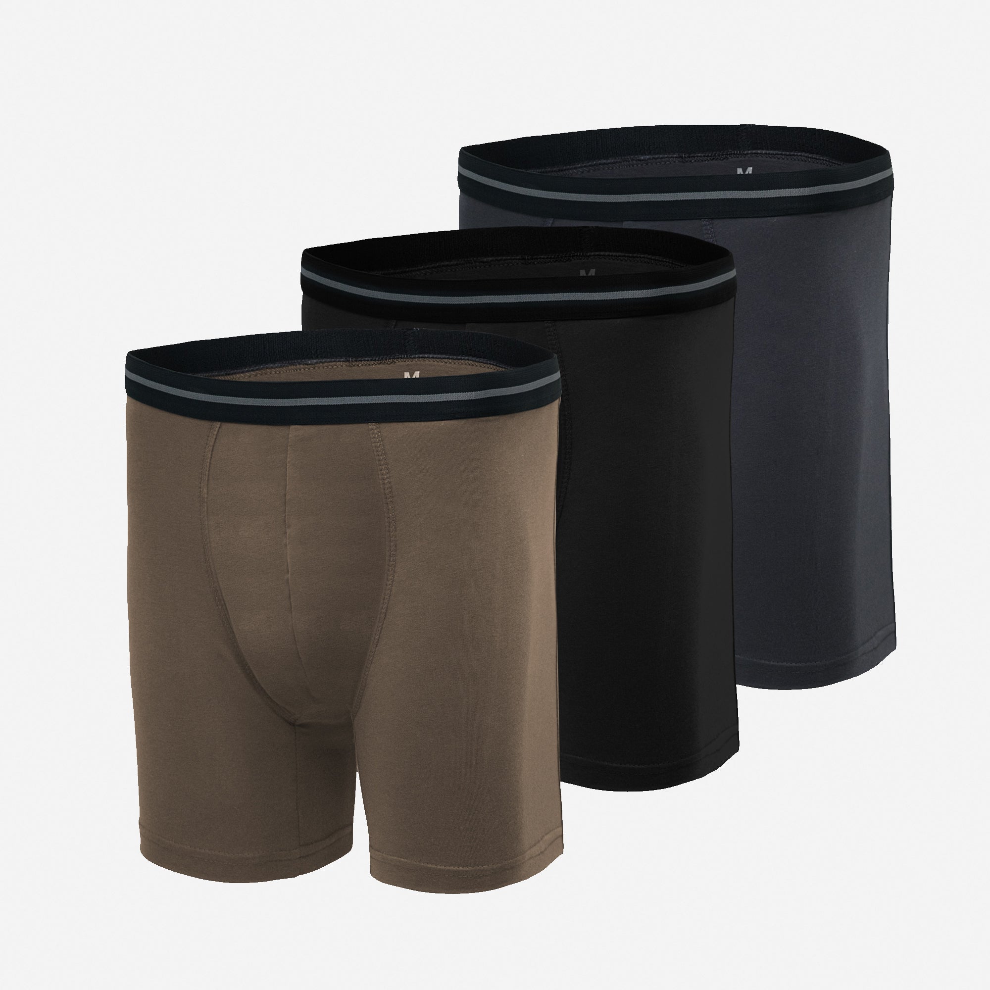 Men's Underwear Boxer Briefs With Comfort Flex Waistband - Pack of 3