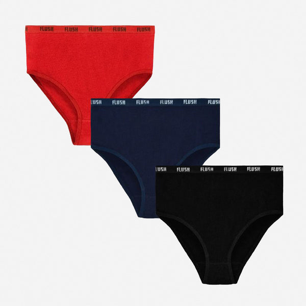 3 Pack Cotton Underwear Full Cut Briefs for Women High Waist Panties,  Beige+Black+Grey, 46-50 : Buy Online at Best Price in KSA - Souq is now  : Fashion