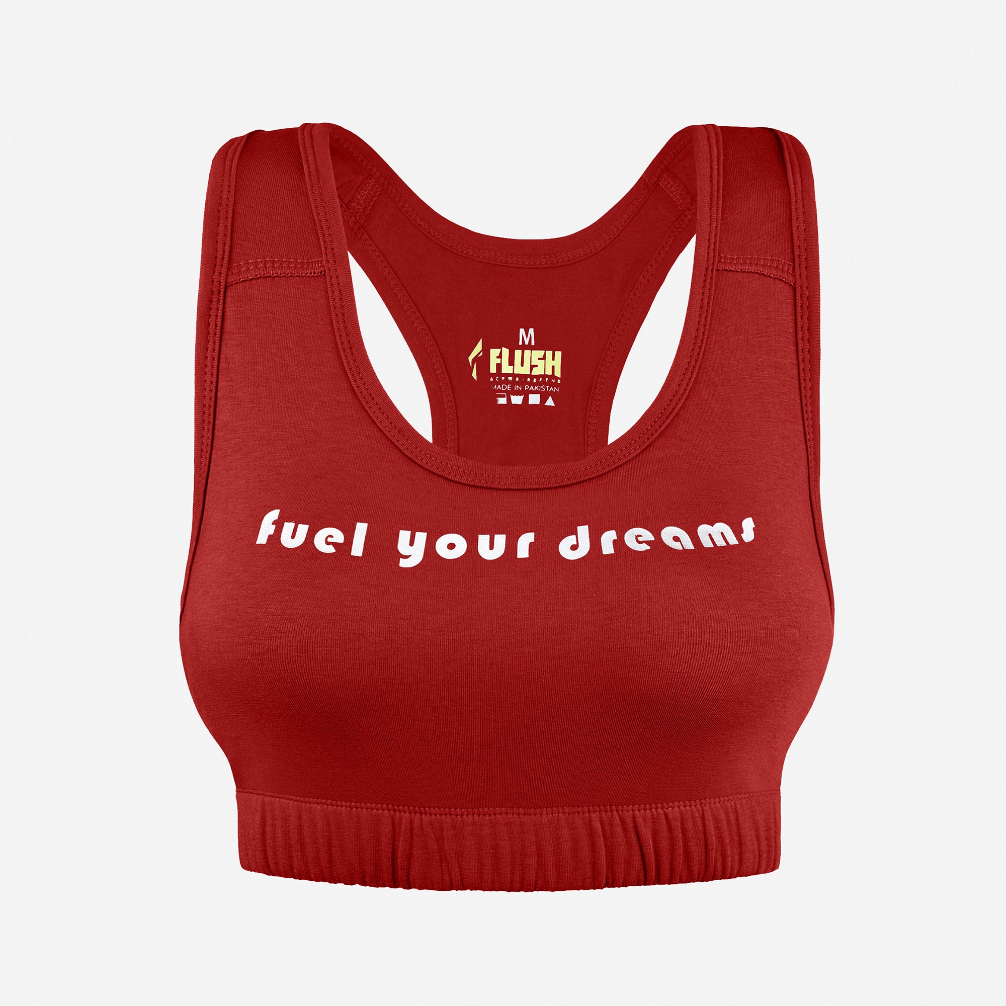 Women's Seamless Sports Bra, Support for Yoga Gym - Red