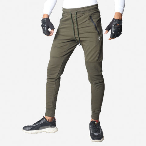 French Terry Trousers For Sports Casual Fitness Jogging - Lime Green